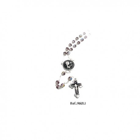 Damascene Silver Rosary by Midas Model 9601-1