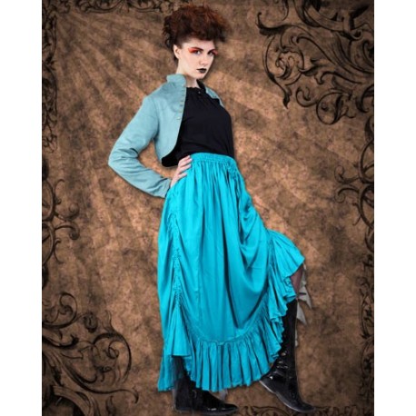 Steampunk Full Length Ruffle Skirt