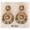 Damascene Gold Earrings Midas 2114