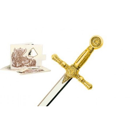 Miniature Masonic Sword Gold