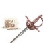Mini Spanish Tizona Rapier Sword Bronze