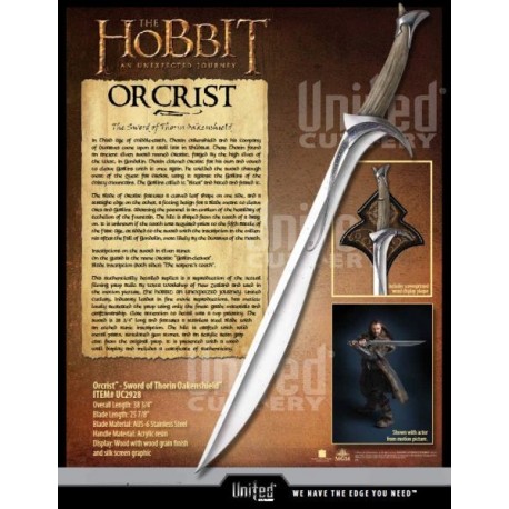Christendom niezen Chromatisch Orcrist-Sword of Thorin Oakenshield - Hobbit Replicas