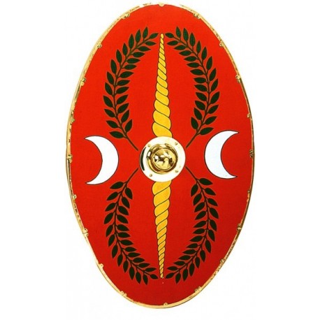 Roman Oval Shield Red